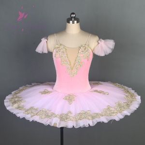 Tutu de Ballet préprofessionnel, corsage haut en velours noir avec tulle rigide rouge, Costume de danse Tutu de Ballet rose, crêpe