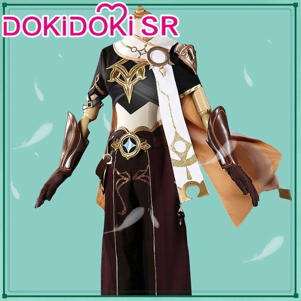 PRE-SALE Dokidoki-SR Jeu Genshin Impact Cosplay Traveler Aether Costume Sora Cosplay Genshin Impact Aether Kong Cosplay Y0903