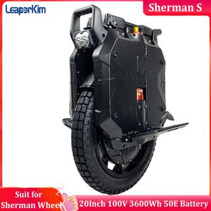 In Stock LeaperKim Sherman S Battery 100.8V 3600Wh Motor 3500W Peak 7000W 20inch Adjustable Suspension Unicycle