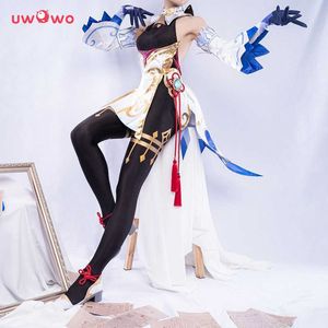 Voorverkoop Uwowo Ganyu Cosplay Hot Game Genshin Impact Costume Halloween Women Girl Kids Costumes Gan Yu Outfit Y0903