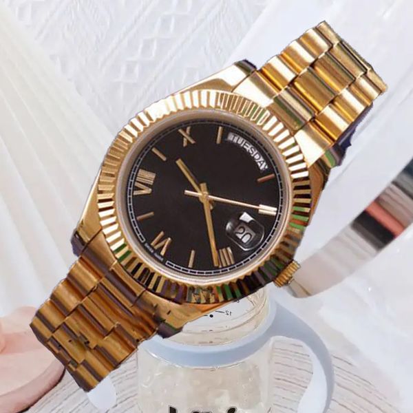 précieux montres pour hommes montres pour femmes classique mouvement automatique disque en acier inoxydable 904L bracelet en or rose verre saphir lumineux Couples montres 36mm 41mm
