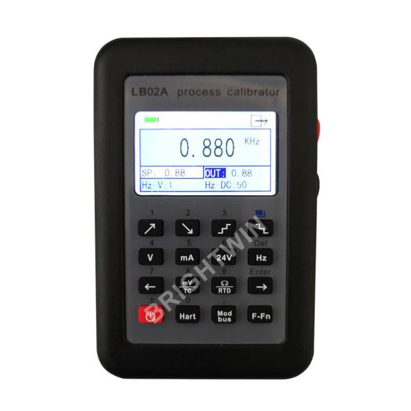 Précision NOUVEAU LB02A Calibrateur de processus Fréquence Température RTD PT100 Thermocouple mV 0-10V 4-20mA Simulateur de générateur de signal Couleur LCD