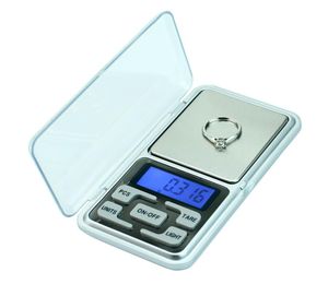 Escalas de precisión 500G300G200G Mini Pocket Digital Weight Balance para joyas Gold Diamond Herb Gram Escalas de pesaje Electronic1629007