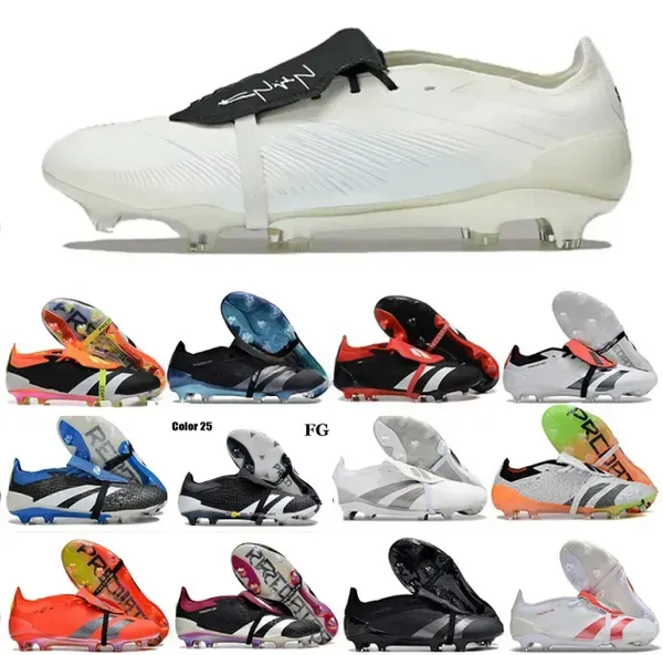 Predat0r Elite Poldover pli sur la langue FG Chaussures de foot