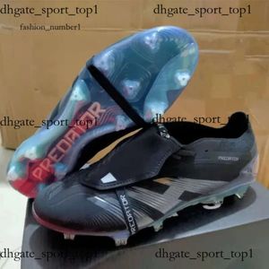 Predator Football Boots Bag Bag Boots Fútbol Precisión de depredadores+ Elite Tongua FG Spikes de metal tacos de fútbol zapatos de fútbol de cuero suave sin lacas 426