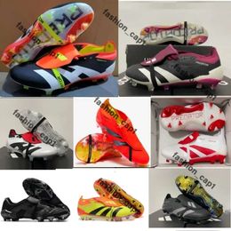 Preditor Boots de fútbol regalo para hombre para mujer Predetor elite tacos preccisiones de las élites fg zapatos de fútbol con lengua