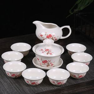 Service à thé chinois Kung Fu, préférence, verres en céramique d'argile violette, Binglie inclus, théière, tasse, soupière, infuseur, plateau à thé 3060
