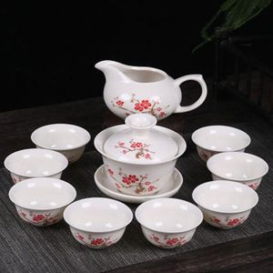 Service à thé chinois Kung Fu, préférence, verres en céramique d'argile violette, Binglie inclus, théière, tasse, soupière, infuseur, plateau à thé 303j