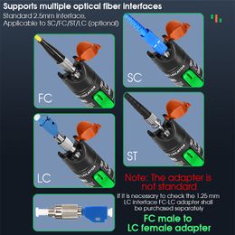 Precio preferencial 30MW/20MW/10MW/5 km Visual Fault Fiber Optic Cable Tester 10-30 km VFL AUA-30MW