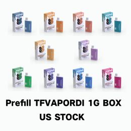 Prefill vapordi box wegwerp vapes Live Resin Keramische olie Pen 300Mah Type C 1g / 2g 100% hoge kwaliteit juridische T9-olie Cailfornia Voorraad Moq 30st