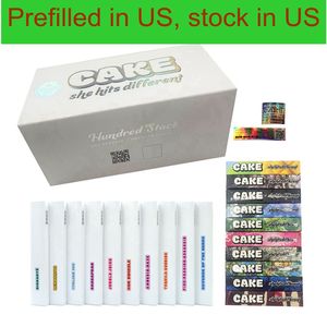 Prefilled Cake G4th Disposable Vape Pen E-cigarettes Rechargeable 280mah 1.0ml Pods 10 Strains Stock in US
