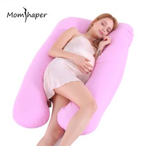 Almohada para mujeres embarazadas, almohada multifuncional para dormir de lado, cuerpo completo, protege la zona lumbar, cojín cómodo en forma de U, almohadas de maternidad