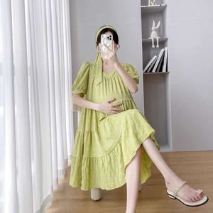 Version coréenne des femmes enceintes Nouvelles mode couvrant le style d'été de petite, frais et lâche