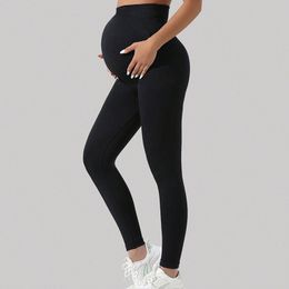 Yogapak voor zwangere vrouwen, oefening met hoge slanke pasvorm, naadloze buiksteun voor externe slijtage