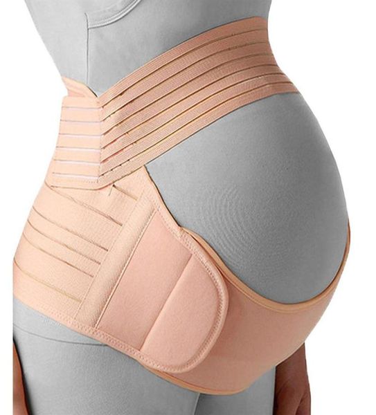 Les femmes enceintes soutiennent la bande de ventre des vêtements de dos ceinture de taille réglable