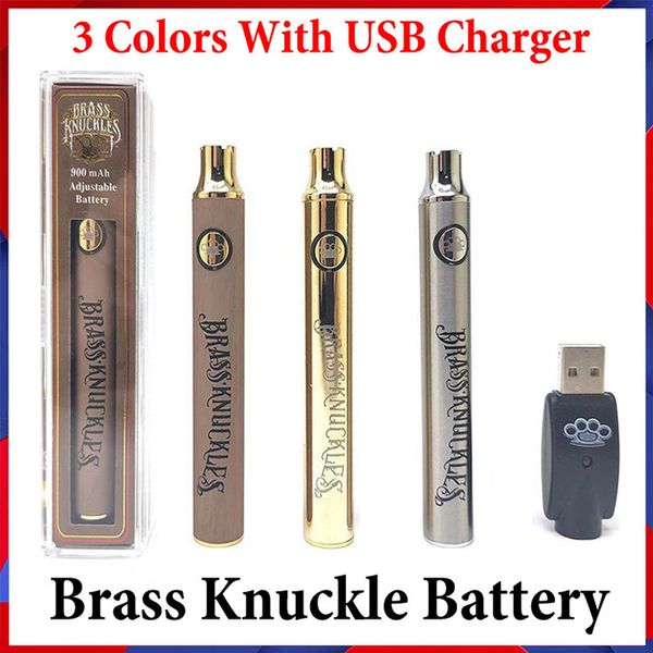 Préchauffer la batterie BK pour cartouches jetables couleur or Twist Préchauffer la batterie VV Tension inférieure Chargeur USB réglable pour stylo vape CB jetable