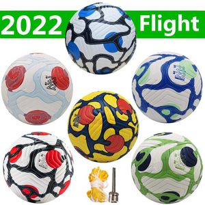 Premier 2022 Club League Flight Ball Soccer Taille 5 football PU de haute qualité Expédier les balles sans air Athletic Outdoor Accs272b