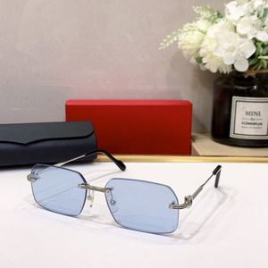 Óculos de sol de designer da série Premiere para homens mulheres anti luz azul óculos quadro carti óculos de sol gradiente pantera cabeça acessórios negócios