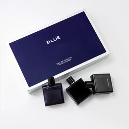 Premierlash Classic top vente Ensemble de 3 parfums bleus pour hommes 30 ml par bouteille edt cologne avec une longue durée de vie bonne odeur edp cadeau de festival de parfum élevé