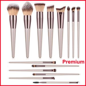 Prime 14pcs Set Kabuki Makeup Feryshadow Powder Mélange de fond de fond de fond de fond de teneur en cils