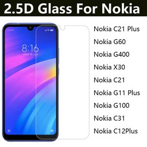 Premium 2.5D Clear Tempered Glass Mobile Telefoon Scherm beschermer voor Nokia C21 plus G60 Nokia G400 X30 C21 G11 G100 G31