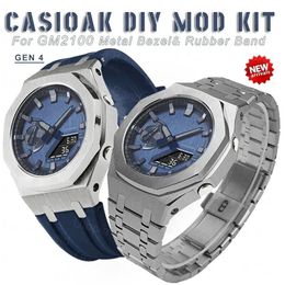 Premium 316L roestvrijstalen kast + strap AP Mod Kit voor G-Shock Casioak GM-2100