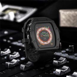 Premium legeringsklasse + siliconenband AP Modification Kit Set voor Apple Watch Ultra 49mm