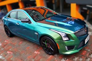 Premium Ambilight Gloss Chameleon Blue Green Vinyl Auto Wrap Folie met Air Release Film voor volledige auto Wikkelsticker 1.52x20 meters