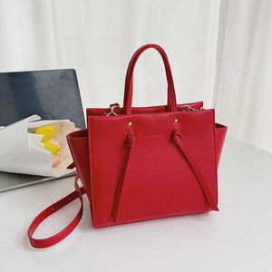 Premium tas dames nieuwe handtas vaste kleur veelzijdige ￩￩n schouder messenger tas grote capaciteit tas tas