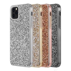 Coque de téléphone premium bling 2 en 1 luxe diamant strass paillettes appel pour iPhone 15 14 13 12 Pro Max XR XS Max Samsung S23 Plus S22 Note 22