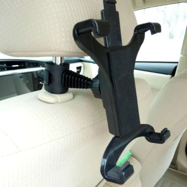 Soporte de soporte de soporte de soporte para el reposacabezas de asiento trasero de automóviles premium para una tableta de 7-10 pulgadas/GPS/iPad Supar el portavas