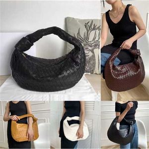 Sac de créateur haut de gamme rond Jodie sacs tissés mouton noué fourre-tout en cuir souple Napa peau de mouton sous les bras Hobo Arc mini sac à main sacs à main pour femmes grande taille