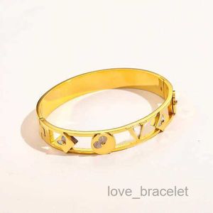 Pulsera de marca de diseño premium Pulsera para mujeres Joyas de diseño de lujo de 18k Gold Acero inoxidable Pulsera de regalo Mala de regalo ZG1163