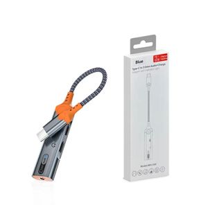 Premium digitale DAC 3 in 1 USB C -hoofdtelefoonaansluiting Adapter 60W Oplaadkabel Type C tot 3,5 mm Aux Audio oortelefoonadapter Splitter
