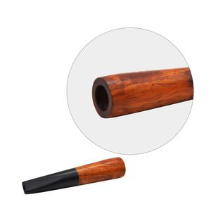 Pipa de fumar con filtro creativo de madera de ébano Premium, pipa de hierbas, soporte para cigarrillos de tabaco, tamaño estándar, tamaño de bolsillo