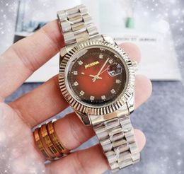 Reloj con bisel de diamantes para hombre famoso de primera calidad Movimiento de cuarzo de 41 mm Reloj de tiempo masculino Banda de acero inoxidable completa Pulsera de cadena de lujo de alta gama Reloj de pulsera Relogio masculino