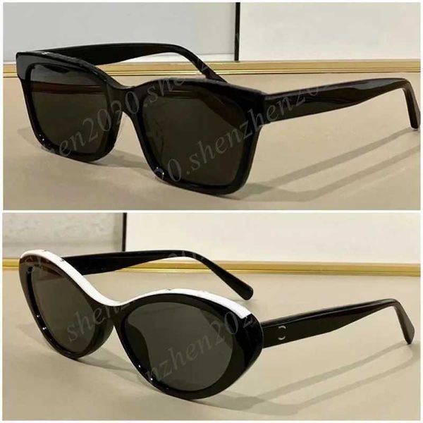 Gafas de sol cuadradas de fotograma de moda premium ovalada para mujeres u hombres con la caja R77O