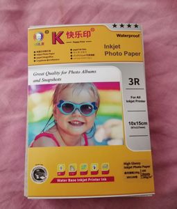 Premium glanzend geavanceerd fotopapier voor inkjet 100 vel 4 Maat (3R 4R 5R 6A) wit