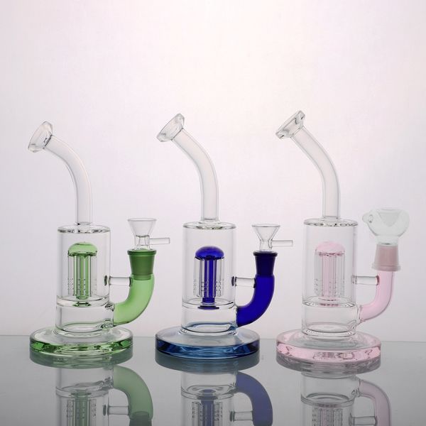 Tuyau en verre borosilicate de style classique fait à la main de qualité supérieure : 50 mm de diamètre, corps super plus épais, fonction de remplissage à 6 piliers, tonnes de barboteurs, narguilé, bang en verre, plate-forme Dab