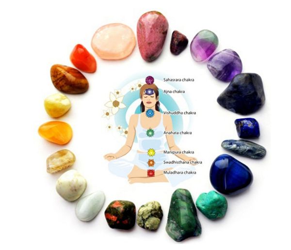 Premium Healing Crystals Kit 7 10 Chakra Set Tumbled Stones Rose Quartz Amethyst Cluster Crystal Points Chakra Péndulo para Yoga Principiantes Meditación Energy Aura