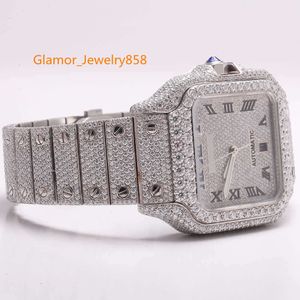 Premium haute qualité Vvs Top marque chaude personnalisé Dign Hip Hop hommes femme ensemble de main Lced diamant Moissanite Watch40me4kvn