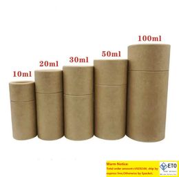 Tubes en carton Kraft de qualité supérieure Boîte d'emballage cadeau pour bouteille d'huile essentielle 10 ml 100 m