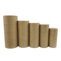 Boîte d'emballage de Tubes en carton Kraft de qualité supérieure, boîte-cadeau Kraft pour bouteille d'huile essentielle 10ml - 100ml Eaeov