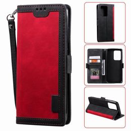 Funda tipo billetera de cuero premium con función atril y ranuras para tarjetas para Samsung A54 A34 A53 A33 A32 A13 A71 A51 4G 5G A72 A52 A31 S23 S22 S21 S20 Note10 Note20 Plus Ultra Sony Redmi