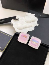 Premium luxe brief oorbellen charm modeontwerper oorbellen 18k vergulde fijne sieraden klassiek senior logo c cadeau