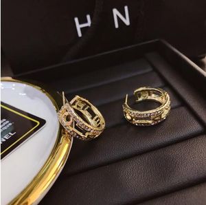 Premium luxe briefoorbellen Charme modeontwerper oorbellen 18k vergulde fijne sieraden Klassiek Jongeren Paar Familie Kerstcadeau brincos moeder