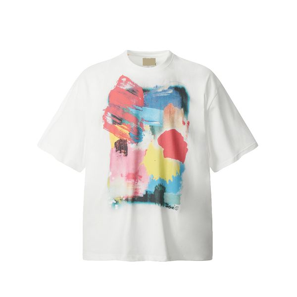 Premium Made Summer USA Street t-shirt Tee Oversize Délavé Peinture En Détresse Lavé Casual Hommes Femmes Monde Coton Tshirt 24ss 28 janvier