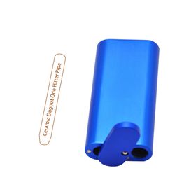 Premium Magnetische Aluminiumlegering Tobacco Dugout Magnetic Cap met keramische bat één hitter handgemaakte sigarettenkoker tabak