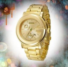 Relojes premium para hombre y mujer con esfera grande, movimiento de cuarzo de 45 mm, reloj de mesa para hombre, banda de tela de acero inoxidable, cristal de zafiro, fecha automática, súper reloj, regalos de Navidad