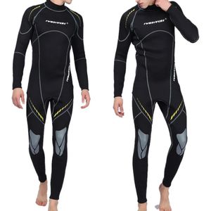 Prime-combinaison néoprène premium M hommes Scuba Diving Thermal Winter WetSuits à wetts complet Costume Swimming Surfing Kayaking Equipment noir 240409